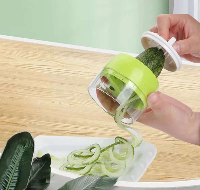 Spiral Vegetable Cutter Adjustable Vegetable Grater Portable Cucumber Potato Spiral Shredder Vegetable Slicer Kitchen Gadget Spiral Vegetable Cutter Adjustable Vegetable Grater Portable Cucumber Potato Spiral Shredder Vegetable Slicer Kitchen Gadget