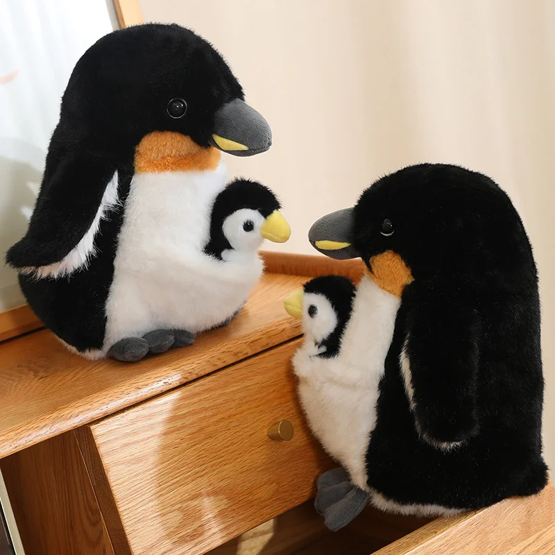 Artificial Creative Mother And Child Animal Plush Doll Koala Penguin Breeding Bag Plush Toy Birthday Gift For Boys And Girls