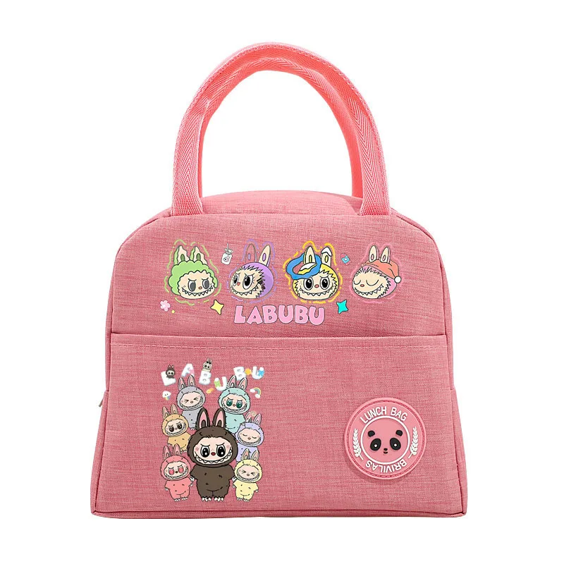 Labubu Kids Anime Cute Lunch Bag Children Cartoon Printed Bento Bags Girl Fashion Handbags Casual Accessories Storage Pouch Gift Labubu Kids Anime Cute Lunch Bag Children Cartoon Printed Bento Bags Girl Fashion Handbags Casual Accessories Storage Pouch Gift