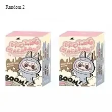 1:1 High Quality Kawaii Monster Labubu Blind Box Series PVC Labubu Macaron Pendant Doll Monster Keychain Birthday Christmas Gift