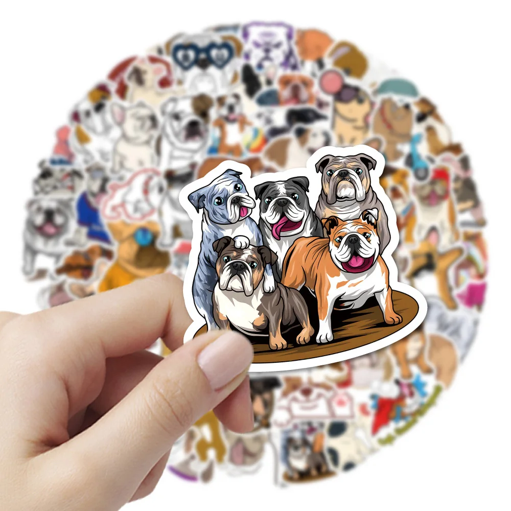 10/30/50/100pcs Cute Bulldog Cartoon Stickers DIY Laptop Scrapbook Phone Waterproof Graffiti Decal Kids Animal Dog Sticker Packs 10/30/50/100pcs Cute Bulldog Cartoon Stickers DIY Laptop Scrapbook Phone Waterproof Graffiti Decal Kids Animal Dog Sticker Packs
