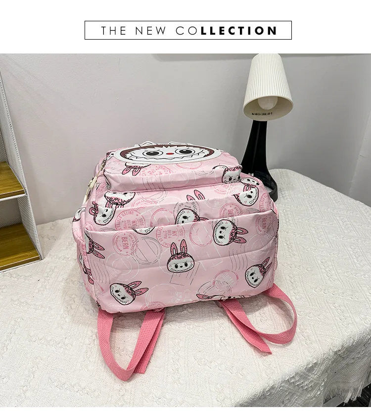 Large Capacity Cartoon Labubu Student Backpack Waterproof Kawaii Brown Monster Kids Cute Shouder Bag Elementary School Use Large Capacity Cartoon Labubu Student Backpack Waterproof Kawaii Brown Monster Kids Cute Shouder Bag Elementary School Use