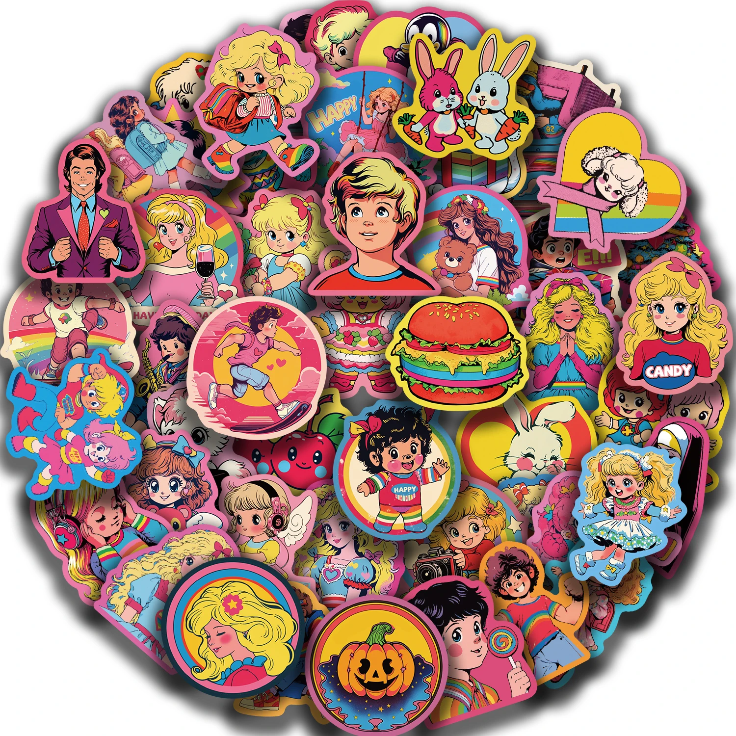 50pcs Cute Retro Cartoon Animals Stickers For Laptop Phone Guitar Luggage Waterproof Graffiti Vinyl Decals Kids Toy 50pcs Cute Retro Cartoon Animals Stickers For Laptop Phone Guitar Luggage Waterproof Graffiti Vinyl Decals Kids Toy