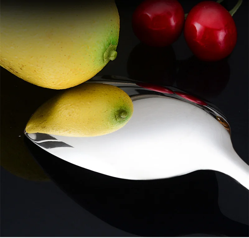 Silver Stainless Steel Soup Spoon Flat Colander Serving Spoon Cake Spatula Leaking Shovel Public Cutlery Set Cooking Utensil Silver Stainless Steel Soup Spoon Flat Colander Serving Spoon Cake Spatula Leaking Shovel Public Cutlery Set Cooking Utensil