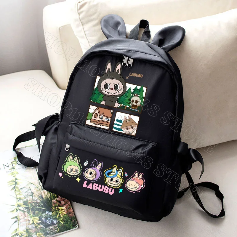 Labubu Cute Backpack Women Bags Men Cartoon Anime Graphic Print Schoolbags Large Capacity Portable Backpacks Birthday Party Gift Labubu Cute Backpack Women Bags Men Cartoon Anime Graphic Print Schoolbags Large Capacity Portable Backpacks Birthday Party Gift