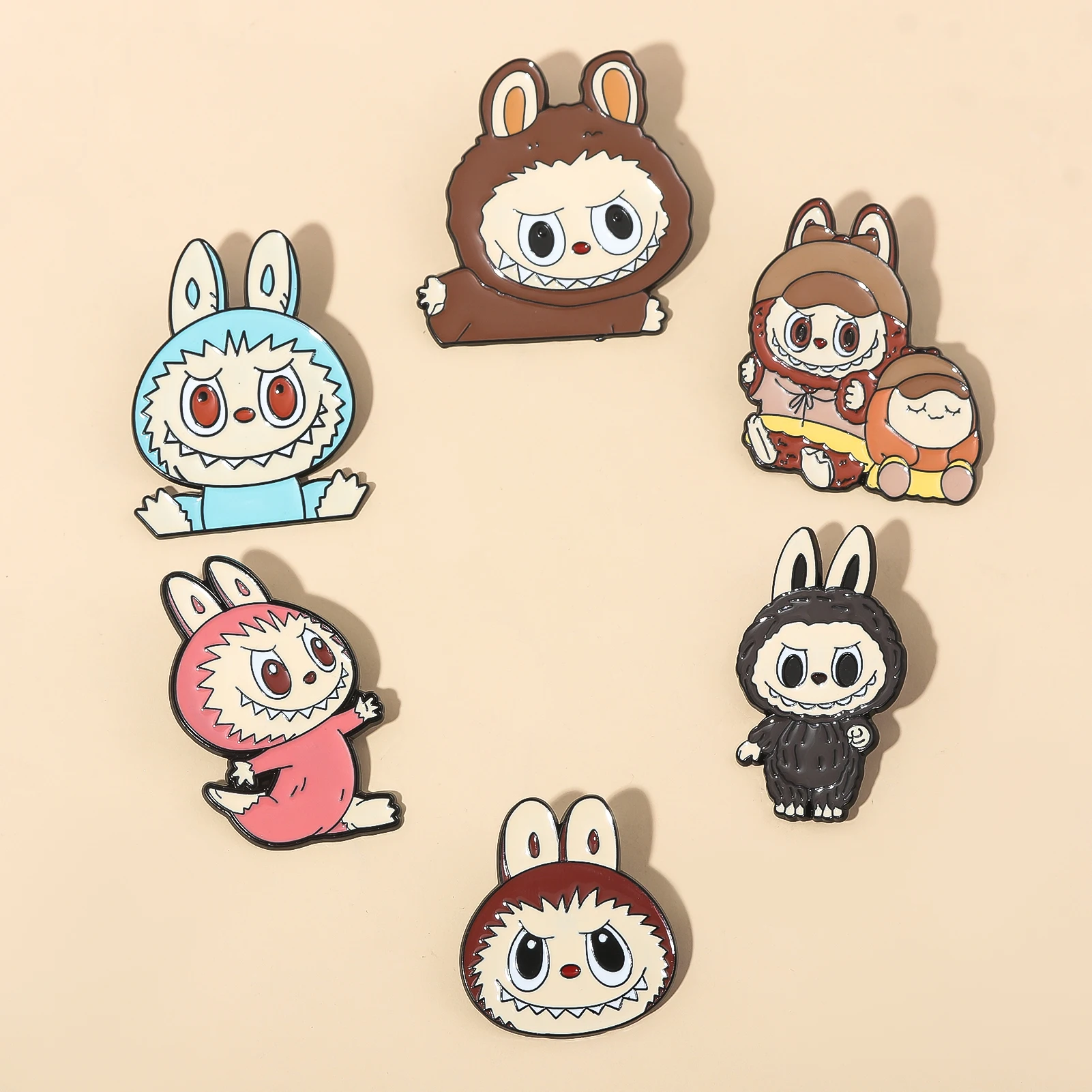 Anime Metal Enamel Labubu Brooch Cartoon Cute Studen Badge Pins Comic Fans Gift Men Women Backpack Jewelry Accessories Anime Metal Enamel Labubu Brooch Cartoon Cute Studen Badge Pins Comic Fans Gift Men Women Backpack Jewelry Accessories