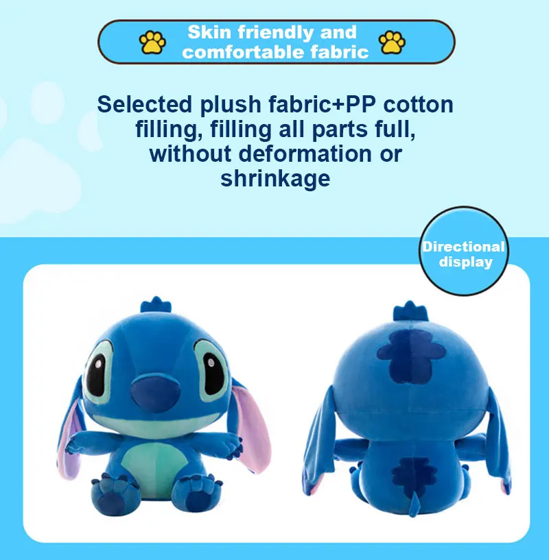 20-60cm Giant Size Lilo & Stitch Couple Models Cartoon Stuffed Plush Anime Plushs Toys Pendant Toy Pillow Kids Birthday Gift 20-60cm Giant Size Lilo & Stitch Couple Models Cartoon Stuffed Plush Anime Plushs Toys Pendant Toy Pillow Kids Birthday Gift