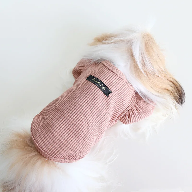 Autumn and Winter New Style Lapel Fly Sleeve Base Shirt High Neck Cat Clothing Pet Base Shirt Clothes Dog Hoodie Puppy Clothes Autumn and Winter New Style Lapel Fly Sleeve Base Shirt High Neck Cat Clothing Pet Base Shirt Clothes Dog Hoodie Puppy Clothes