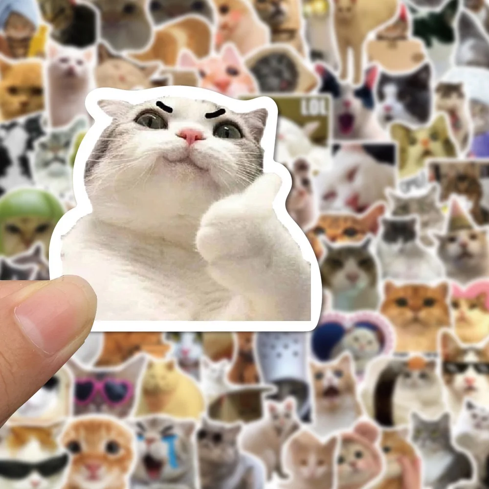 10/50/100pcs Funny Cute Cat MEME Animals Stickers Kawaii Decals Scrapbooking Notebook Luggage Laptop Skateboard Sticker Toy 10/50/100pcs Funny Cute Cat MEME Animals Stickers Kawaii Decals Scrapbooking Notebook Luggage Laptop Skateboard Sticker Toy
