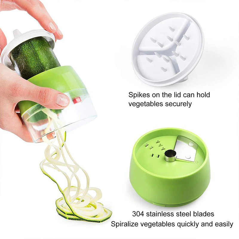 Spiral Vegetable Cutter Adjustable Vegetable Grater Portable Cucumber Potato Spiral Shredder Vegetable Slicer Kitchen Gadget Spiral Vegetable Cutter Adjustable Vegetable Grater Portable Cucumber Potato Spiral Shredder Vegetable Slicer Kitchen Gadget