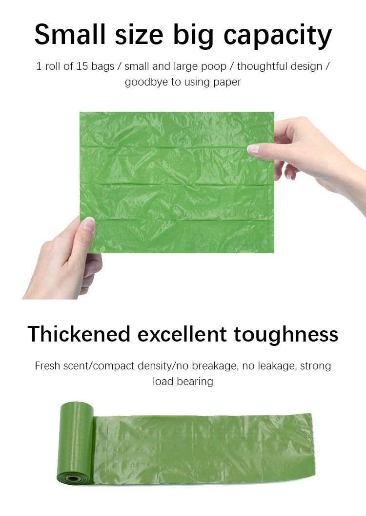 Pet Waste Bags Biodegradable Eco-friendly Poop Picker Dog Picking Bag Dispenser Cleaning Products Hook Loop Design No Wobbling Pet Waste Bags Biodegradable Eco-friendly Poop Picker Dog Picking Bag Dispenser Cleaning Products Hook Loop Design No Wobbling