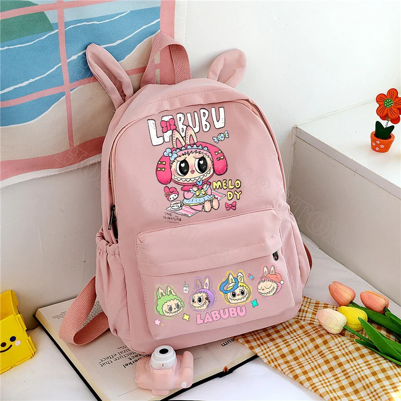 Labubu Cute Backpack Women Bags Men Cartoon Anime Graphic Print Schoolbags Large Capacity Portable Backpacks Birthday Party Gift Labubu Cute Backpack Women Bags Men Cartoon Anime Graphic Print Schoolbags Large Capacity Portable Backpacks Birthday Party Gift