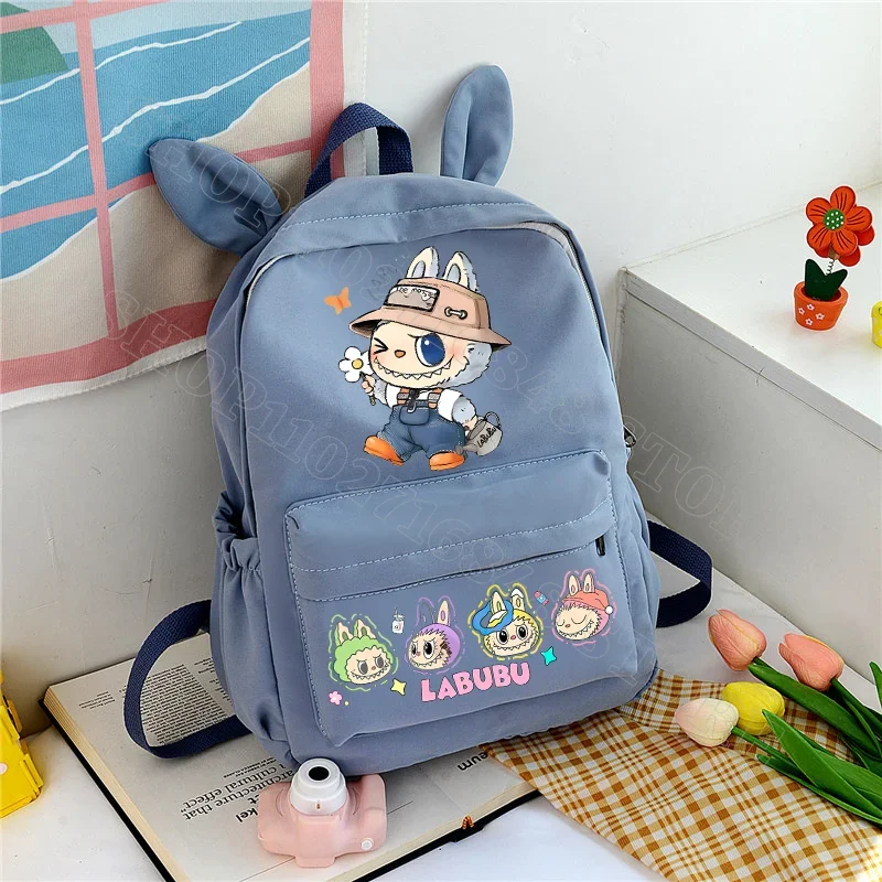 Labubu Cute Backpack Women Bags Men Cartoon Anime Graphic Print Schoolbags Large Capacity Portable Backpacks Birthday Party Gift Labubu Cute Backpack Women Bags Men Cartoon Anime Graphic Print Schoolbags Large Capacity Portable Backpacks Birthday Party Gift
