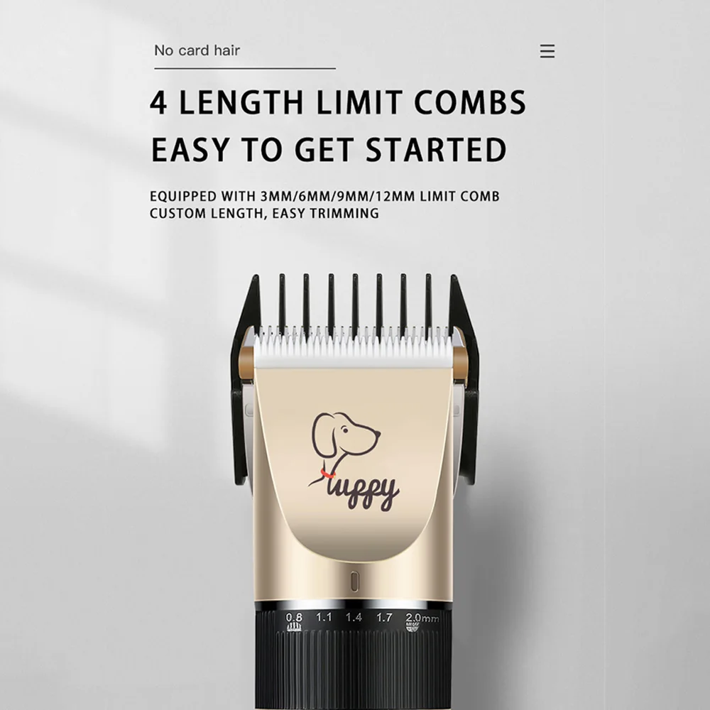 Dog Cat Clipper Hair Clippers Grooming Haircut Pet Shaver Full Set Pets Rechargeable Professional Cutter Shaver Cutting Machine