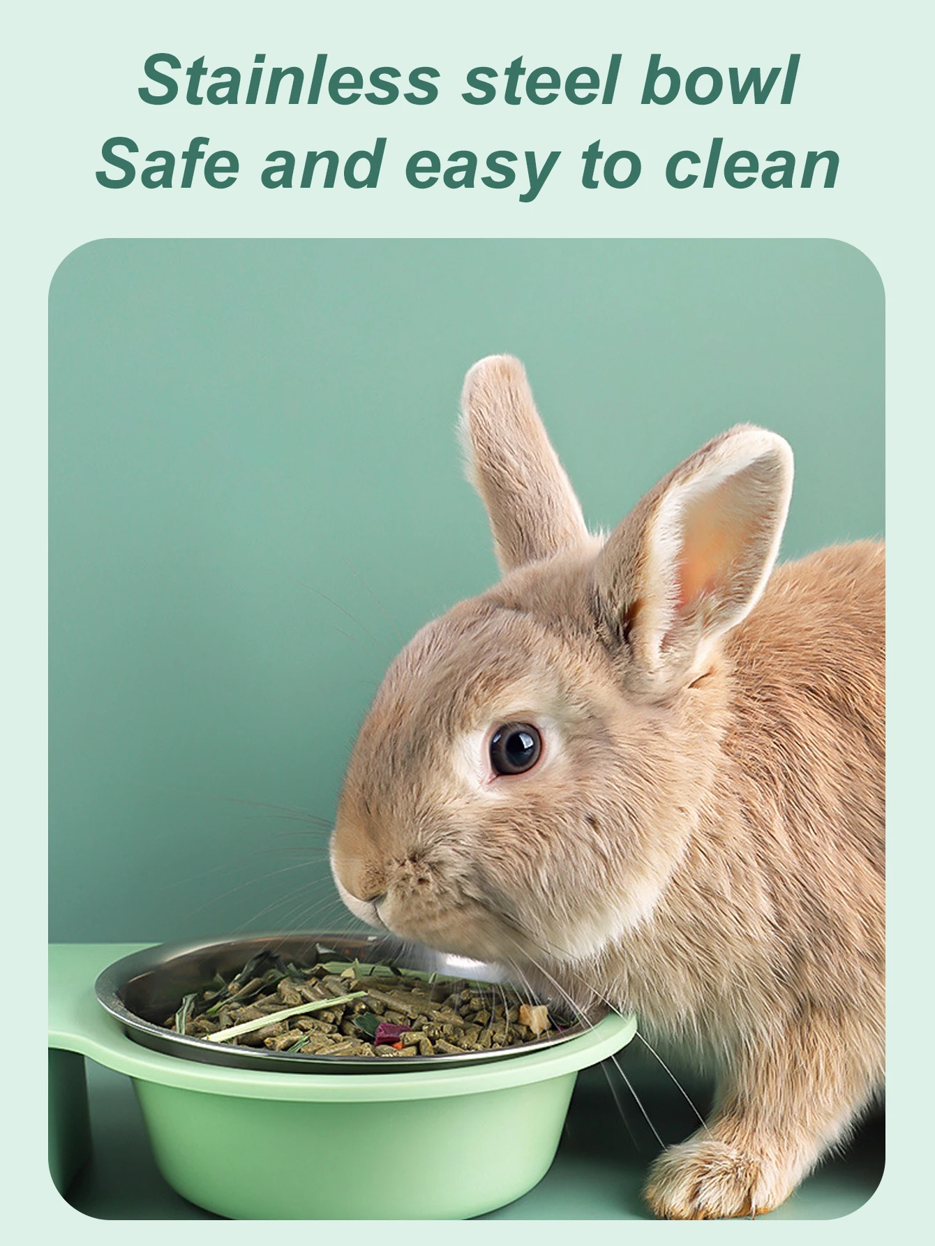 Pet Rabbit Chinchilla Guinea Pig Food Bowl Auto Feeder All-in-One Splice Food Bowl Drinking Fountain Raised Standing Dish Bowl Pet Rabbit Chinchilla Guinea Pig Food Bowl Auto Feeder All-in-One Splice Food Bowl Drinking Fountain Raised Standing Dish Bowl