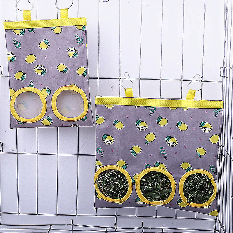 2/3 Holes Hanging Hay Bag with hooks for Bunny Guinea Pigs Small Animal Feeder Rabbit Food Dispensers Bag Pet Feeding Bag 2/3 Holes Hanging Hay Bag with hooks for Bunny Guinea Pigs Small Animal Feeder Rabbit Food Dispensers Bag Pet Feeding Bag