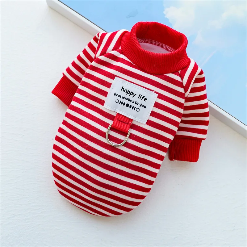 Dog Clothes for Small Dogs Spring Autumn Kitten Puppy Costumes Pet Striped Dog Hoodies Dog Shirt Chihuahua Bulldog Sweatshirt Dog Clothes for Small Dogs Spring Autumn Kitten Puppy Costumes Pet Striped Dog Hoodies Dog Shirt Chihuahua Bulldog Sweatshirt