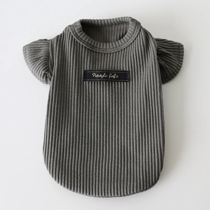 Autumn and Winter New Style Lapel Fly Sleeve Base Shirt High Neck Cat Clothing Pet Base Shirt Clothes Dog Hoodie Puppy Clothes Autumn and Winter New Style Lapel Fly Sleeve Base Shirt High Neck Cat Clothing Pet Base Shirt Clothes Dog Hoodie Puppy Clothes