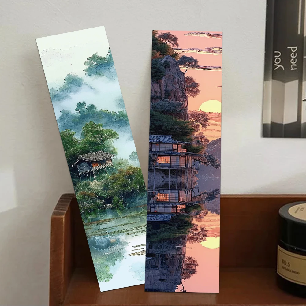 30pcs Chinese Style Landscape Bookmark Decoration Card Reading Pages Books Annotated School Stationary Supplies Creative Gifts 30pcs Chinese Style Landscape Bookmark Decoration Card Reading Pages Books Annotated School Stationary Supplies Creative Gifts