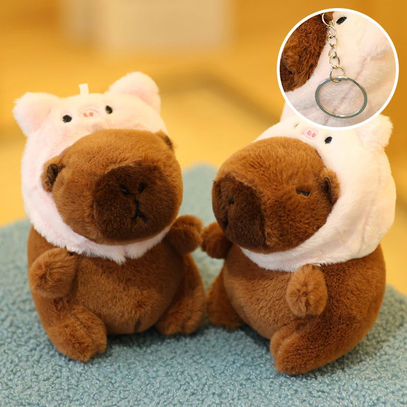 Cartoon Capybara Plush Keychain Bag Pendant Hanging Decoration Cute Stuffed Doll Toy Desktop Doll Ornament Car Keyring Kids Gift Cartoon Capybara Plush Keychain Bag Pendant Hanging Decoration Cute Stuffed Doll Toy Desktop Doll Ornament Car Keyring Kids Gift