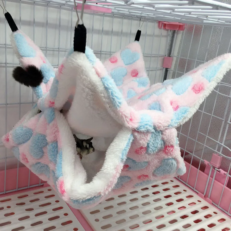 Double Layered Hamster Cage Sleeping Hammock Print Guinea Pig Clothes Bed Rodent Hammock Chinchilla Cage Little House Double Layered Hamster Cage Sleeping Hammock Print Guinea Pig Clothes Bed Rodent Hammock Chinchilla Cage Little House