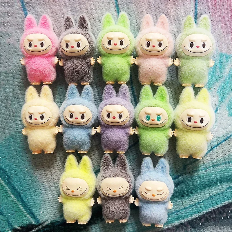 3cm Labubu Doll Cute Toys Standing and Sitting Posture  Desktop Decoration Model Ornaments Christmas Gifts Randomly Send