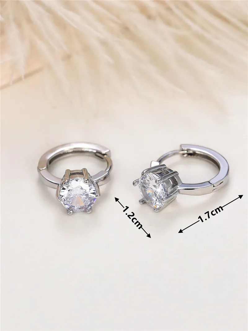 Huitan Colorful CZ Hoop Earrings Women Fashion Ear Hoop Accessories Luxury Bridal Wedding Earrings Statement Jewelry Drop Ship Huitan Colorful CZ Hoop Earrings Women Fashion Ear Hoop Accessories Luxury Bridal Wedding Earrings Statement Jewelry Drop Ship