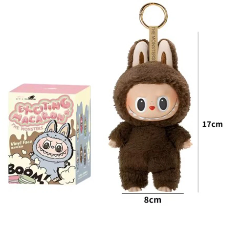 Labubu The Monsters Heartbeat Macaron Enamel Face Pvc Figurine Tabletop Ornament Kawaii Doll Kid Birthday Gift