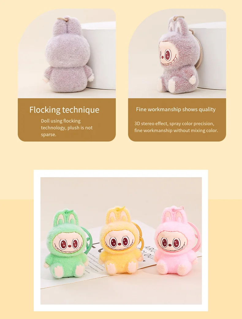 Labubu Keychain Cartoon Labubu Backpack Pendant Decorative Car Keychain Model Doll School Bag Charm Cute Keyring Festivals Gifts Labubu Keychain Cartoon Labubu Backpack Pendant Decorative Car Keychain Model Doll School Bag Charm Cute Keyring Festivals Gifts
