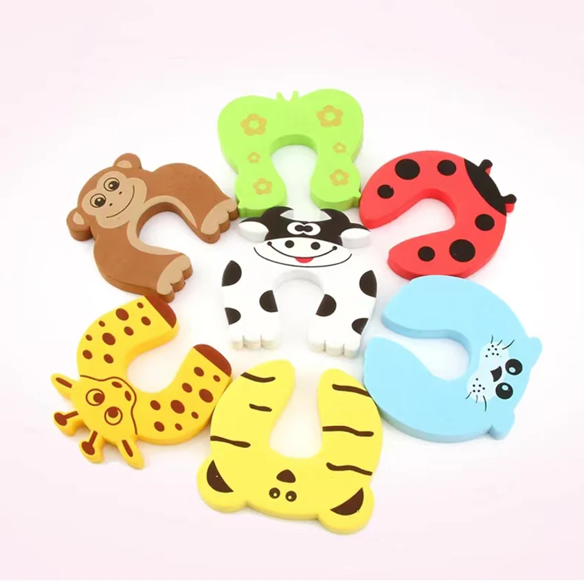 Baby Safety For Newborn Furniture Protection Card Door Stopper Security Cute Animal Care Child Lock Finger Protector Baby Safety For Newborn Furniture Protection Card Door Stopper Security Cute Animal Care Child Lock Finger Protector