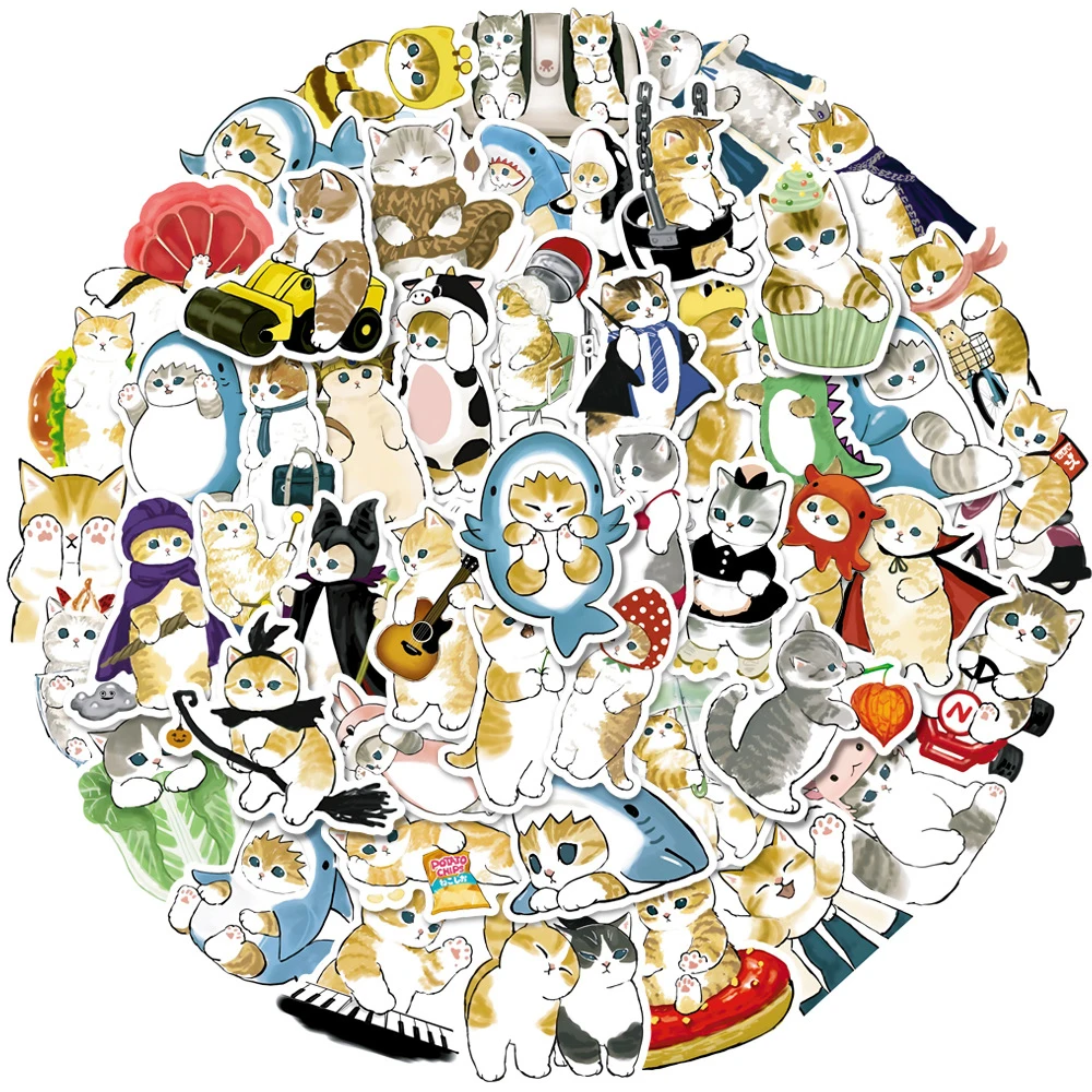 10/30/50/100pcs Cute Cat Animal Graffiti Stickers Kawaii Cartoon Decals Kids Toy Laptop DIY Scrapbook Suitcase Phone Car Sticker 10/30/50/100pcs Cute Cat Animal Graffiti Stickers Kawaii Cartoon Decals Kids Toy Laptop DIY Scrapbook Suitcase Phone Car Sticker
