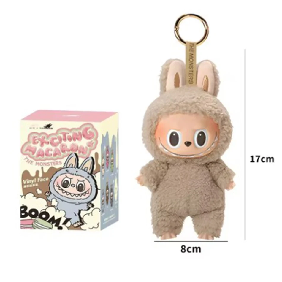 Labubu The Monsters Heartbeat Macaron Enamel Face Pvc Figurine Tabletop Ornament Kawaii Doll Kid Birthday Gift