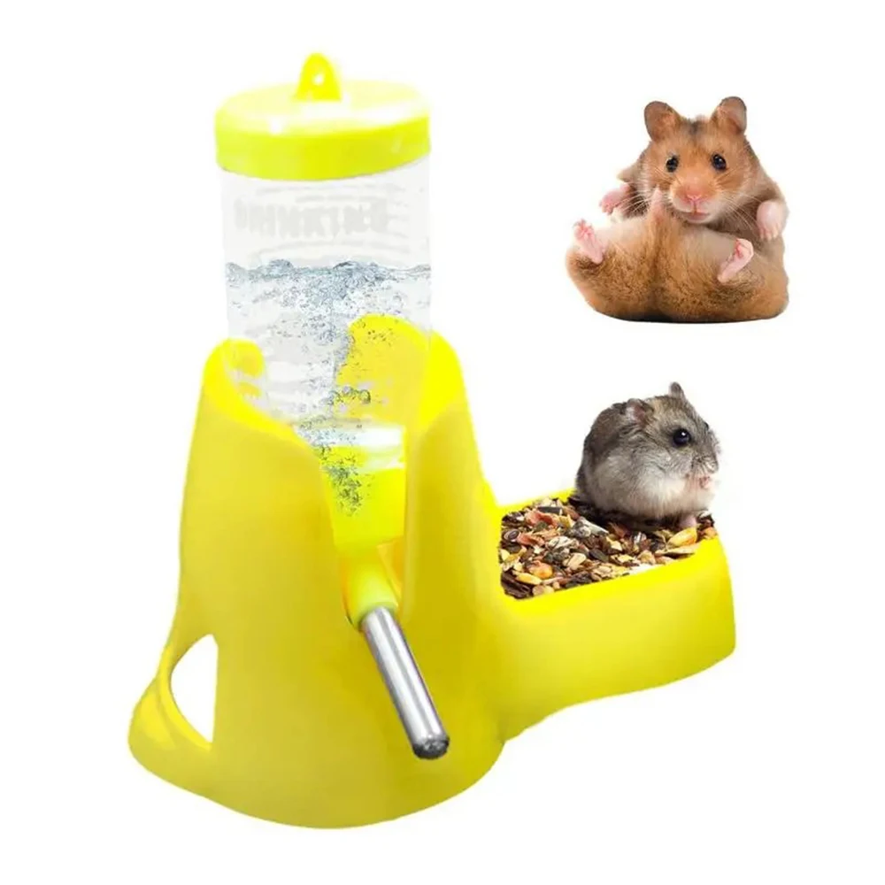 Hamster Water Feeder Small Animal Automatic Dispenser Drinking Water Bottle Bowls Dish with Food Container for Guinea Pig Rat Hamster Water Feeder Small Animal Automatic Dispenser Drinking Water Bottle Bowls Dish with Food Container for Guinea Pig Rat