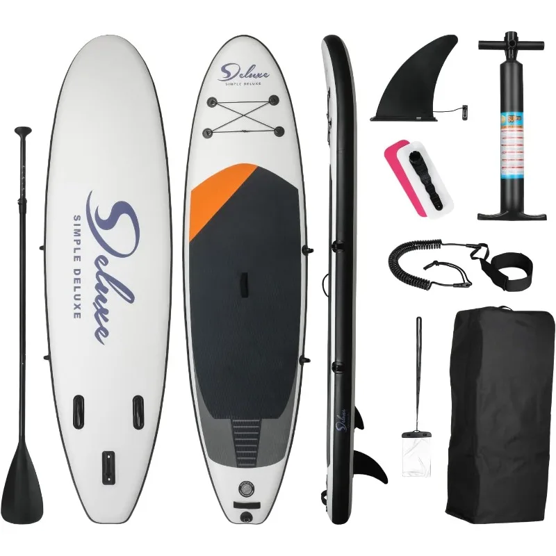 Inflatable Stand Up Paddle Board – Simple Deluxe Premium SUP for All Skill Levels, Pink Paddle Boards for Adults & Youth