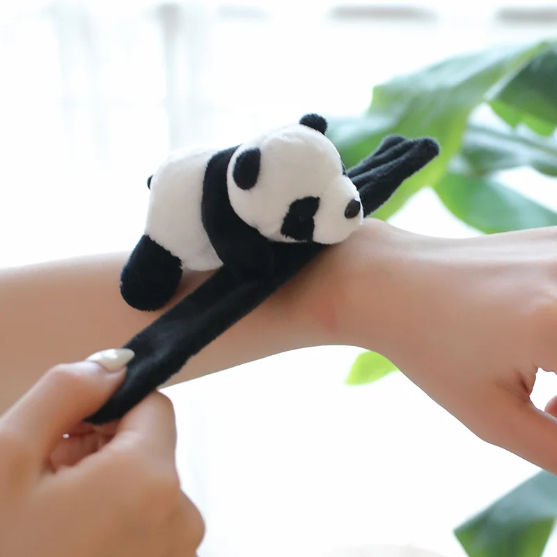 1pc Kawaii Animal Slap Snap Wrap Wristband Bracelet Panda Plush Hand Ring Wristband For Kids Toys Birthday Elegant Present 1pc Kawaii Animal Slap Snap Wrap Wristband Bracelet Panda Plush Hand Ring Wristband For Kids Toys Birthday Elegant Present