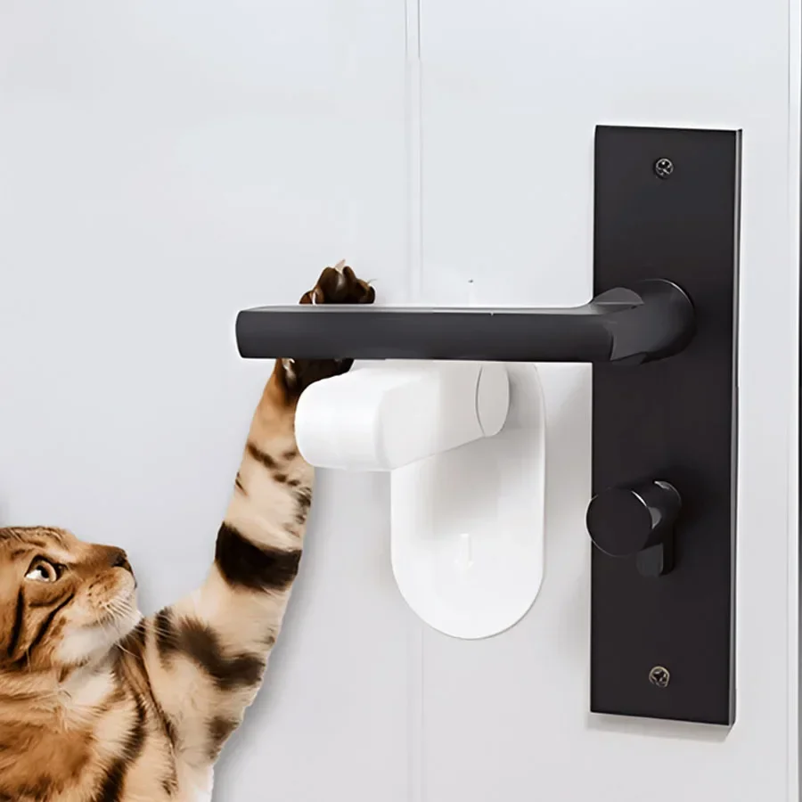 Door Lever Lock Universal Anti-open Handle Child Baby Safety Locks Punch-free Multifunction Hidden Button Buckle Safety Lock Door Lever Lock Universal Anti-open Handle Child Baby Safety Locks Punch-free Multifunction Hidden Button Buckle Safety Lock
