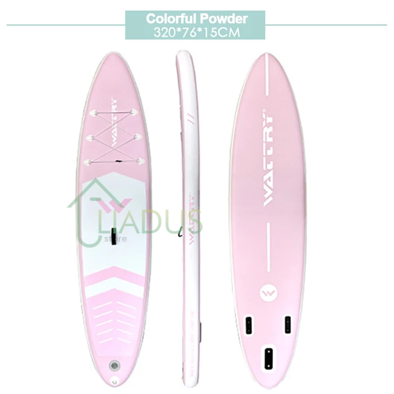 SUP Inflatable Paddle Board Surfing Competition Water Paddle Board Water Skiing Professional Surfboard with Paddle Pump Backpack