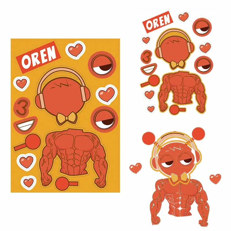 10 Sheets Sprunki Stickers Make A Face Puzzle Stickers Cartoon Parent-child Interactive Puzzle Ledger DIY Face Stickers Kid Gift 10 Sheets Sprunki Stickers Make A Face Puzzle Stickers Cartoon Parent-child Interactive Puzzle Ledger DIY Face Stickers Kid Gift