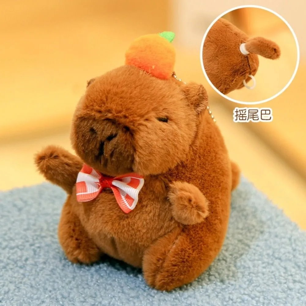 Cute Multicolor Plush Capybara Keychain Toy Cartoon Capybara Headgear Capybara Doll Accessories Guinea Pig Fluffty Animal Doll Cute Multicolor Plush Capybara Keychain Toy Cartoon Capybara Headgear Capybara Doll Accessories Guinea Pig Fluffty Animal Doll