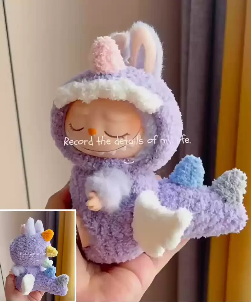 Popmart Labubu 2nd Generation Sitting Party Doll Clothes Handmade Art Weaving Toys Anime Cute Labubu Surrounding Popmart Labubu 2nd Generation Sitting Party Doll Clothes Handmade Art Weaving Toys Anime Cute Labubu Surrounding