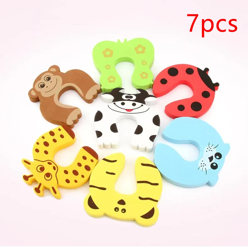 Baby Safety For Newborn Furniture Protection Card Door Stopper Security Cute Animal Care Child Lock Finger Protector Baby Safety For Newborn Furniture Protection Card Door Stopper Security Cute Animal Care Child Lock Finger Protector