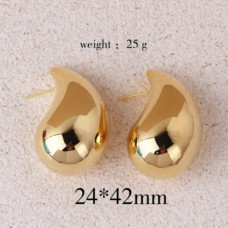Extra Large Drop Earring Oversized Chunky Hoop Earrings for Women Girl Lightweight Hypoallergenic Gold Plated Big Earrings Extra Large Drop Earring Oversized Chunky Hoop Earrings for Women Girl Lightweight Hypoallergenic Gold Plated Big Earrings