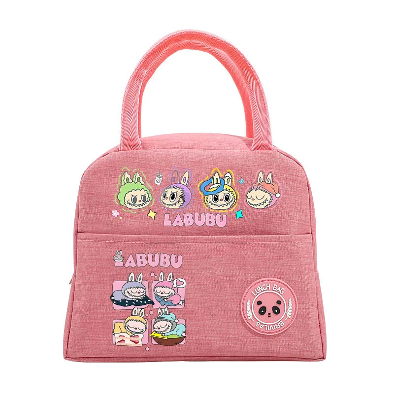 Labubu Kids Anime Cute Lunch Bag Children Cartoon Printed Bento Bags Girl Fashion Handbags Casual Accessories Storage Pouch Gift Labubu Kids Anime Cute Lunch Bag Children Cartoon Printed Bento Bags Girl Fashion Handbags Casual Accessories Storage Pouch Gift