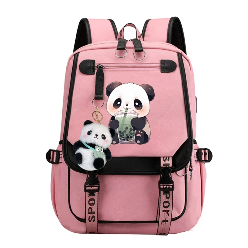Girls Backpack Kawaii Panda Boba Tea Anime Cartoon School Bags for Student Teens Girls Women Laptop Backpack Travel Bagpacks Girls Backpack Kawaii Panda Boba Tea Anime Cartoon School Bags for Student Teens Girls Women Laptop Backpack Travel Bagpacks