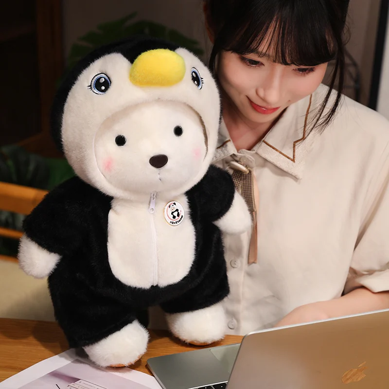 30cm Kawaii Clothed Joint Bear Plush Toy Doll Cute Stuffed Animal Bear With Movable Limbs and Head Birthday Gift for Girls Kids 30cm Kawaii Clothed Joint Bear Plush Toy Doll Cute Stuffed Animal Bear With Movable Limbs and Head Birthday Gift for Girls Kids