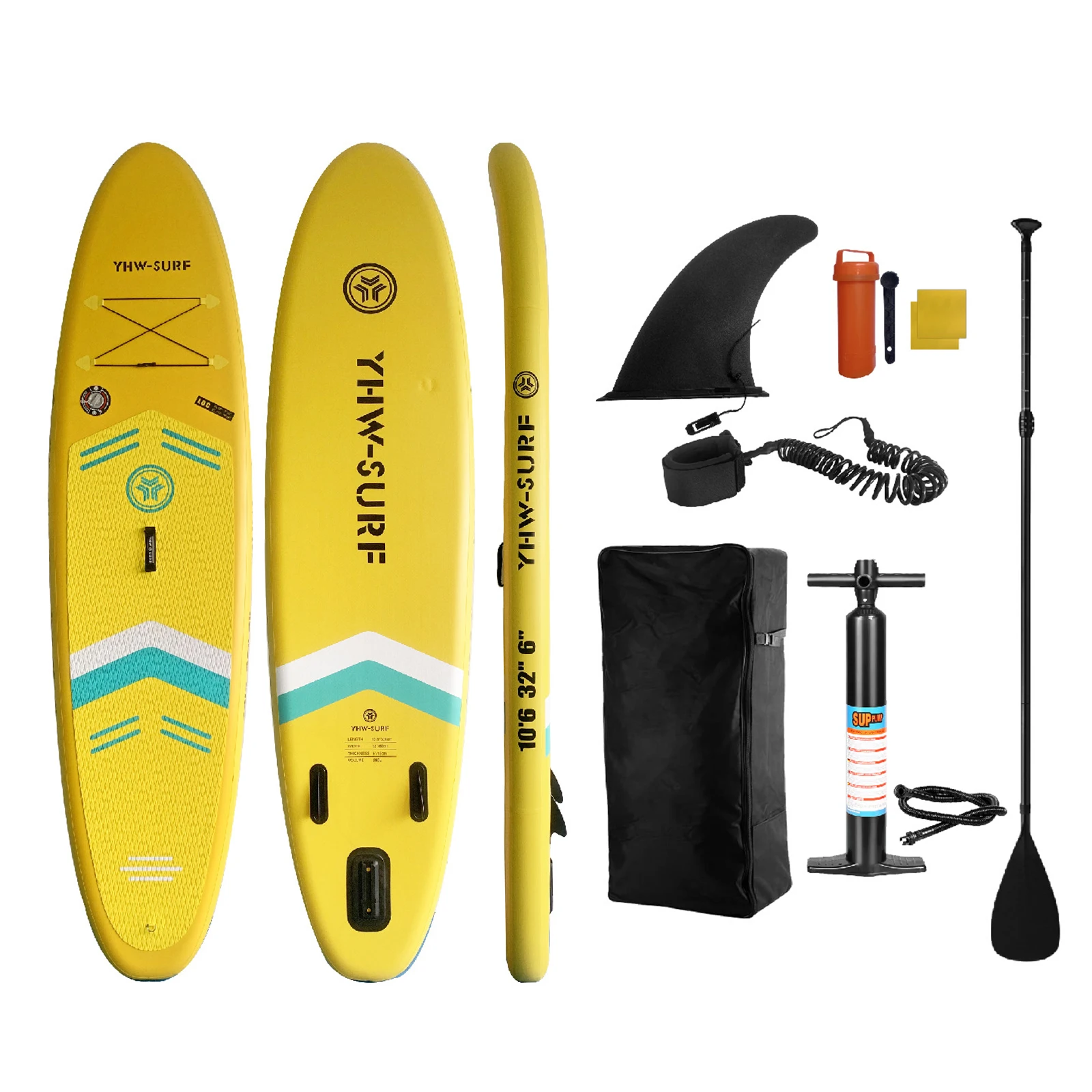 10.6ft Surfboard PVC Inflatable Paddle Board Seaside Beach Water-skiing Stand Up Paddle Board with Foot Rope 10.6ft Surfboard PVC Inflatable Paddle Board Seaside Beach Water-skiing Stand Up Paddle Board with Foot Rope