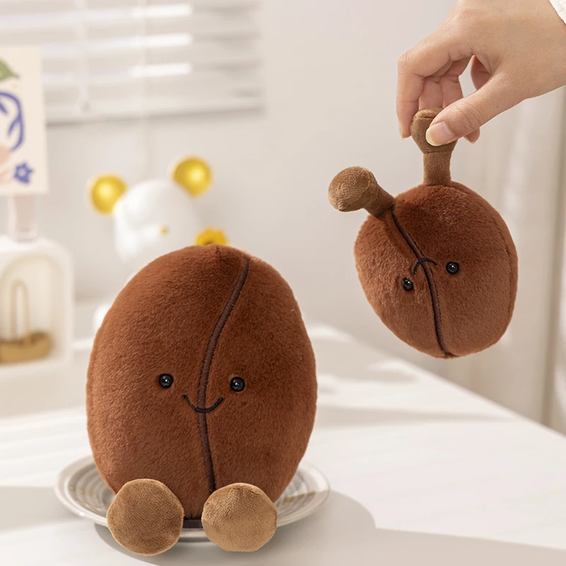 Kawaii Simulated Coffee Food Plush Doll Pillow Brown Coffee Bean With Foot Soft Plush Stuffed Pillow Bedroom Sofa Decor Gift Kawaii Simulated Coffee Food Plush Doll Pillow Brown Coffee Bean With Foot Soft Plush Stuffed Pillow Bedroom Sofa Decor Gift