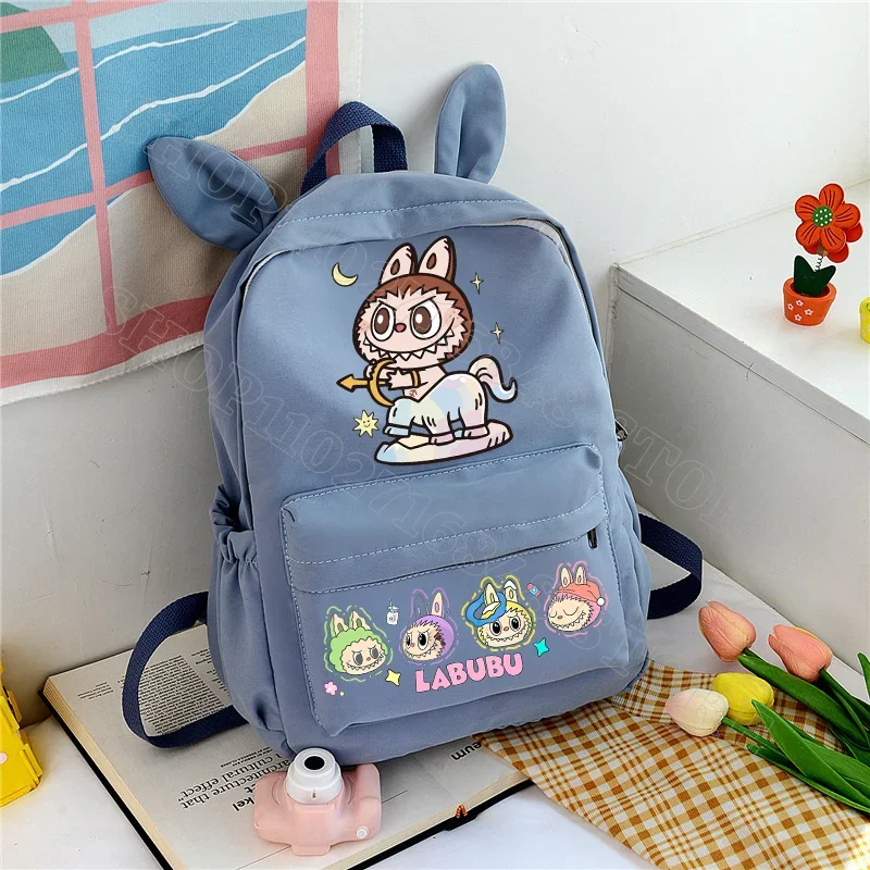 Labubu Cute Backpack Women Bags Men Cartoon Anime Graphic Print Schoolbags Large Capacity Portable Backpacks Birthday Party Gift Labubu Cute Backpack Women Bags Men Cartoon Anime Graphic Print Schoolbags Large Capacity Portable Backpacks Birthday Party Gift