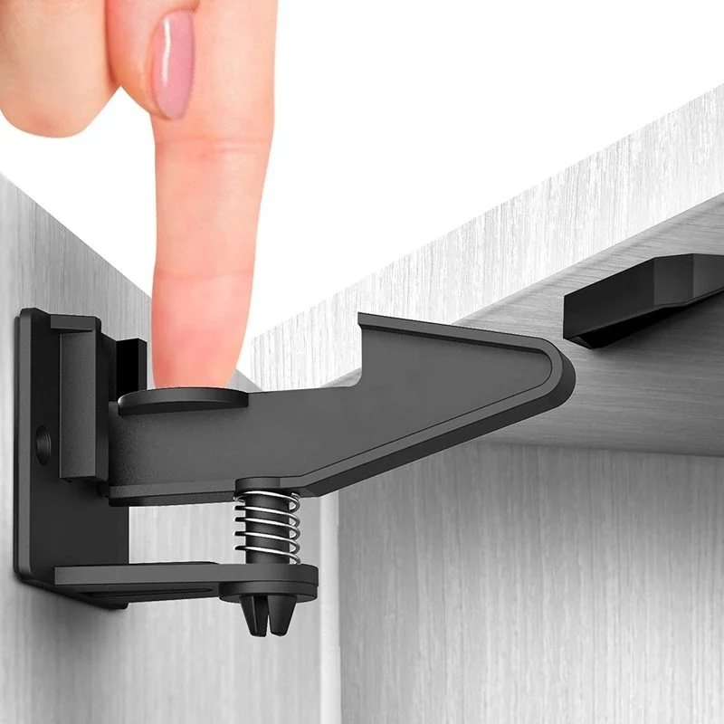 10pcs Baby Safety Invisible Security Drawer Lock No Punching Children Protection Cupboard Cabinet Door Drawer Safety Locks