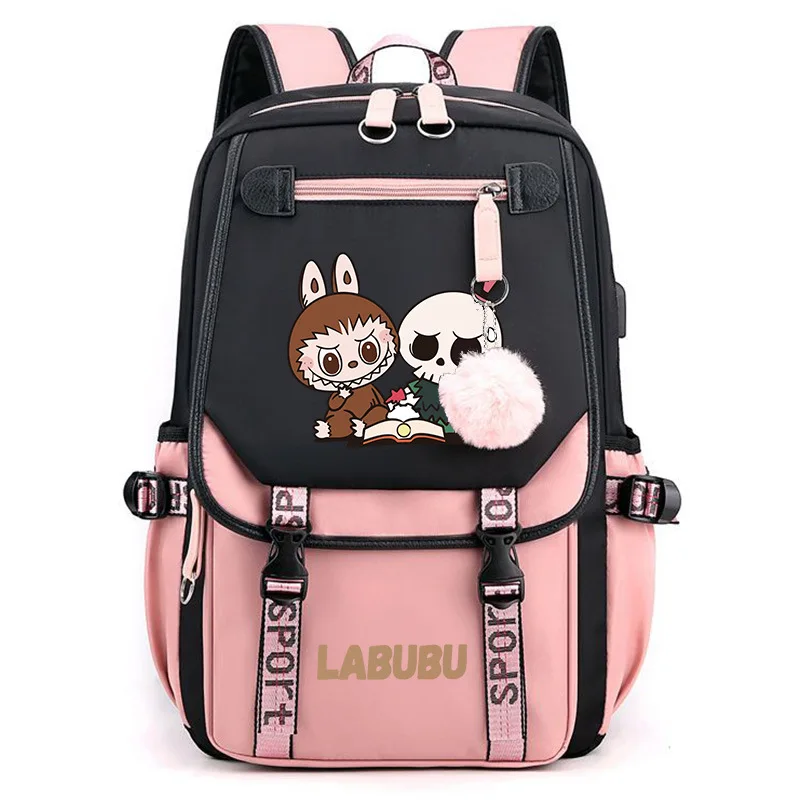 Labubu Anime Backpack Cosplay Unisex Students School Bag Cartoon Bookbag Laptop Travel Rucksack Outdoor Bag Labubu Anime Backpack Cosplay Unisex Students School Bag Cartoon Bookbag Laptop Travel Rucksack Outdoor Bag